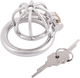 Small size stainless steel chastity cage