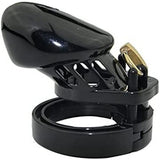 Black Plastic Chastity Cage