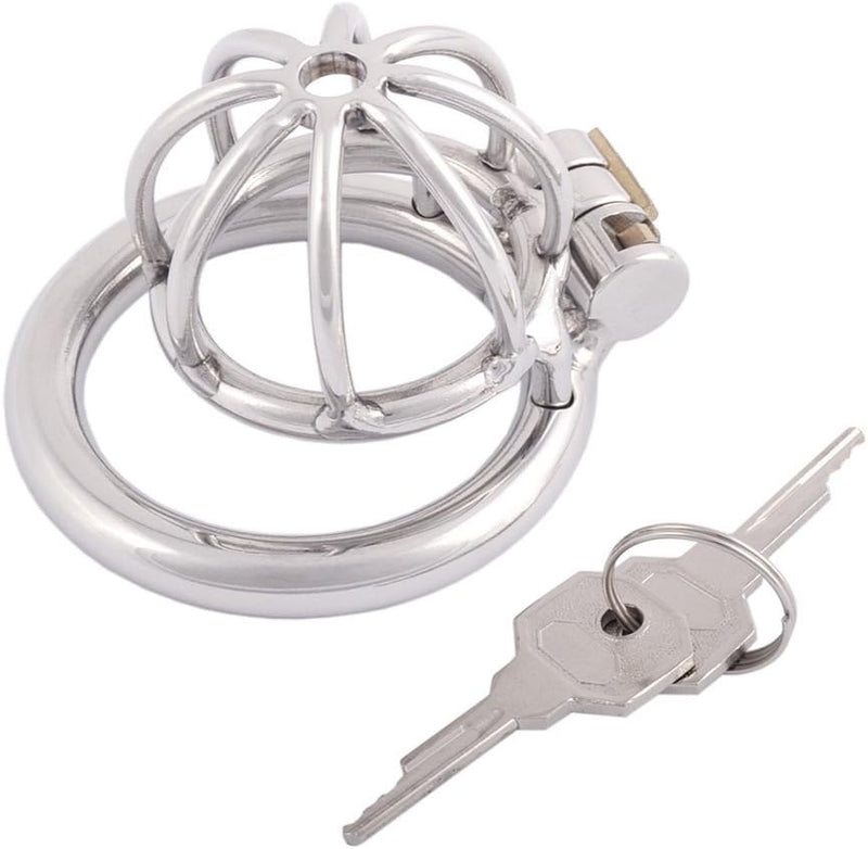 Small size stainless steel chastity cage