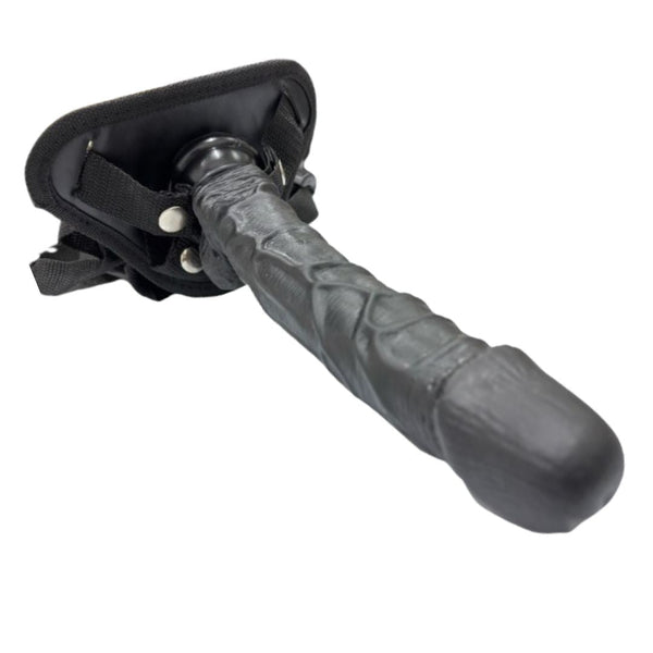 Black Silicone Dildo With Strap Belt