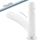 Trasparent Suction Base Silicone Dildo