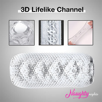 Jalwa Transparent Pocket Pussy: Realistic Jelly & Silicone Pleasure Sleeve for Men